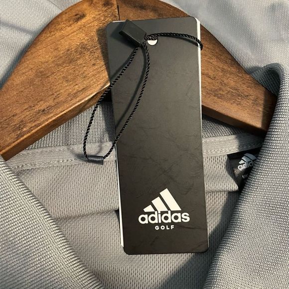 NWT Adidas Golf Polo Shirt Grey Company Branded Ryder Men’s Size XL - 0944 - - Picture 7 of 10